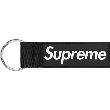 Accesorios Supreme Webbing Keychain Negras | Supreme 449XF